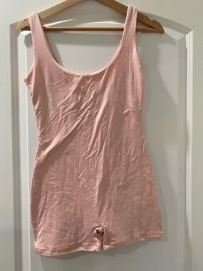 Women's Pink Scoop-Neck Romper